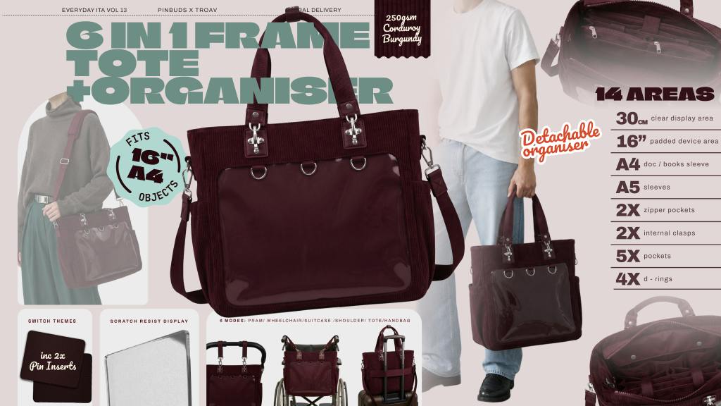 6in1 ITA Tote Bag 17" Tote