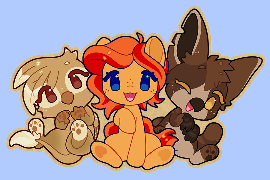 PB & Friends Wooden Pin