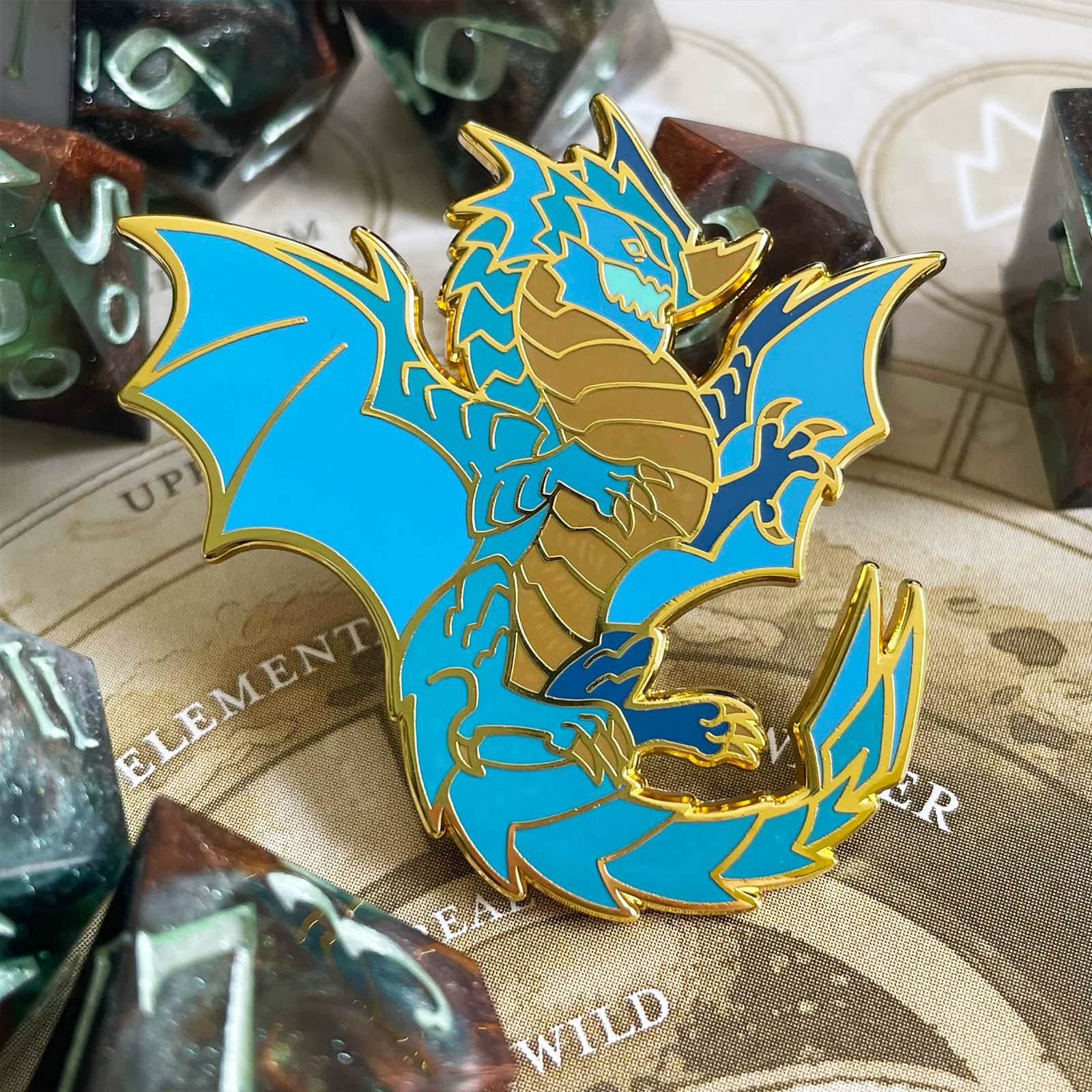 Blue Dragon Enamel Pin