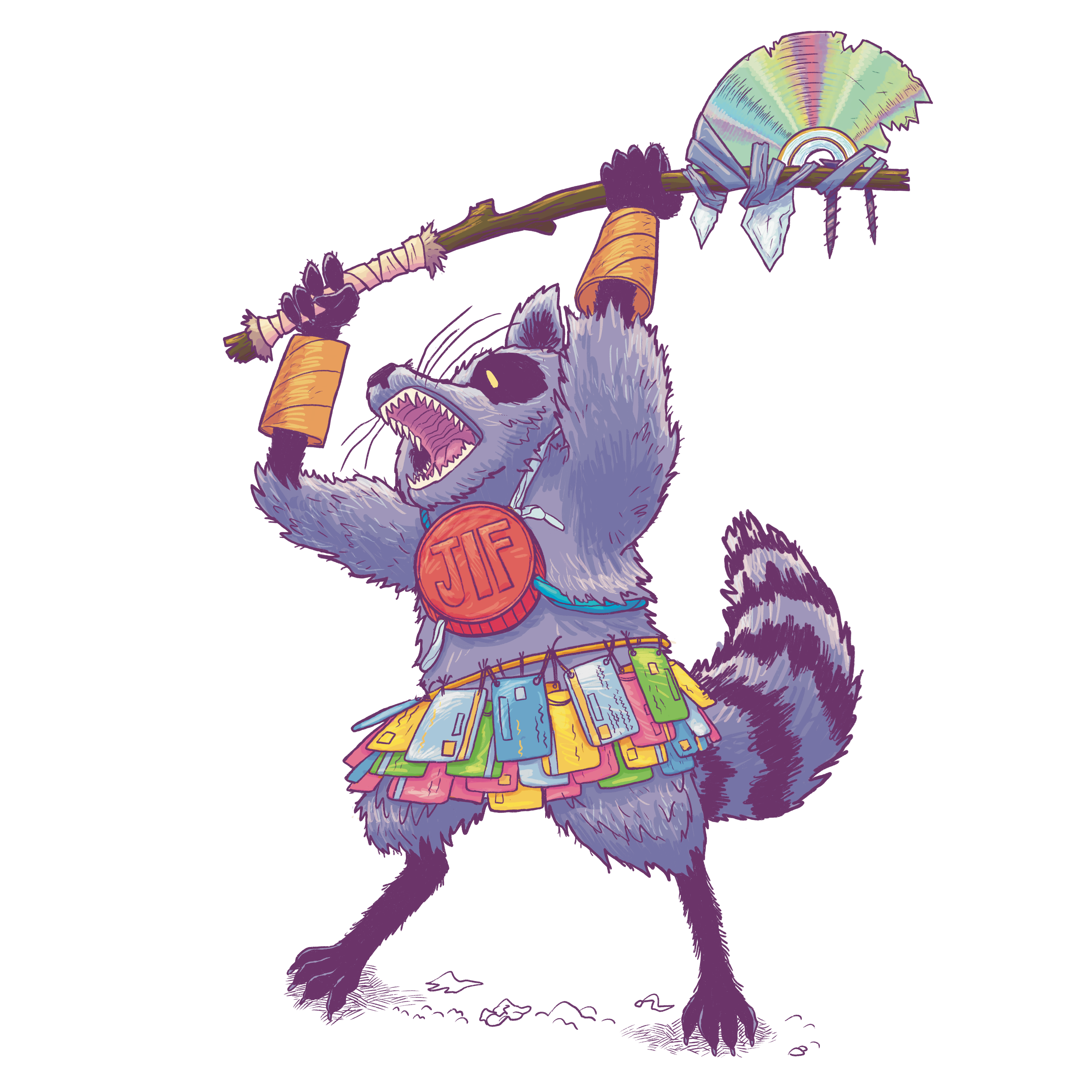Trash Smasher (Barbarian) Sticker