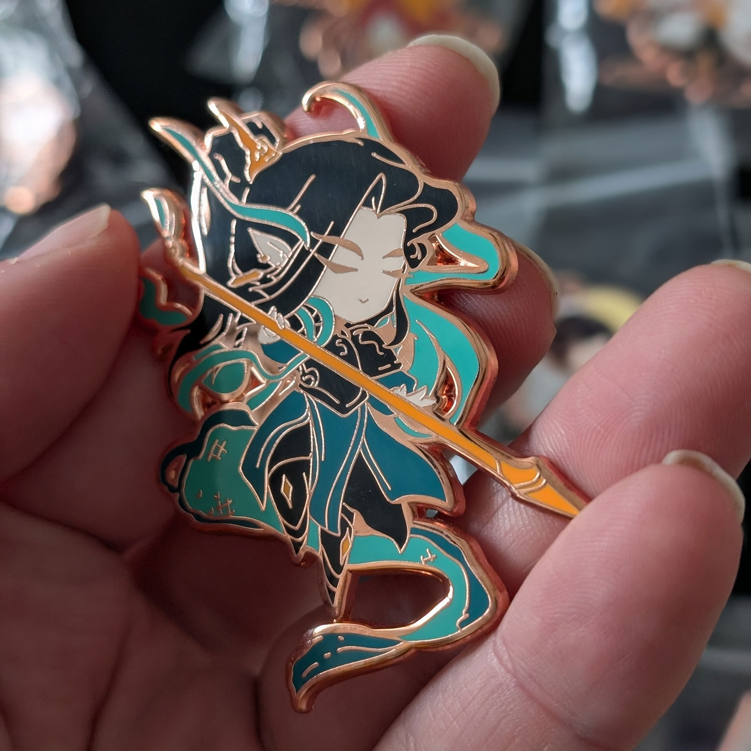 Preview of Qinglong's enamel pin