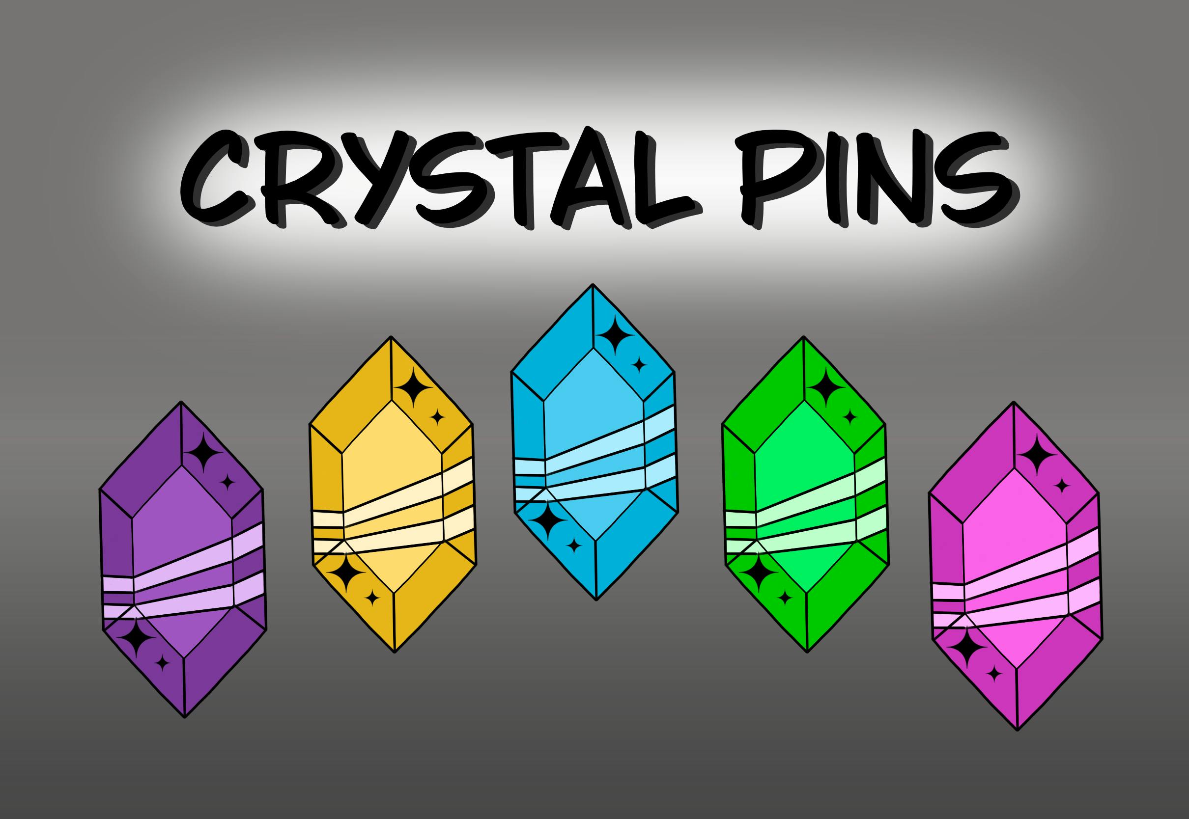 Crystal pins