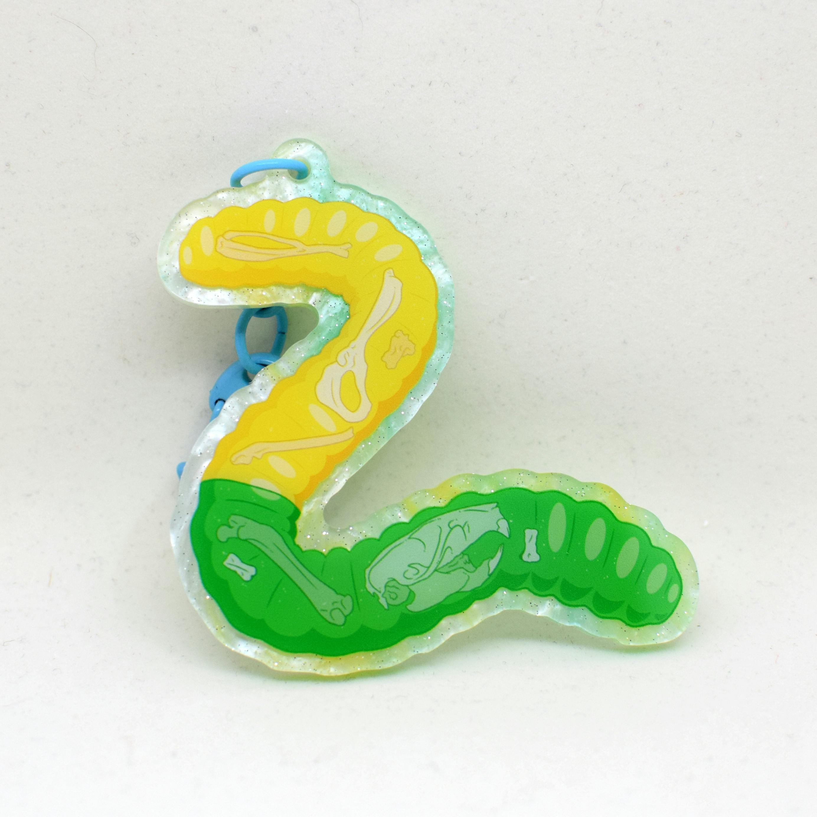 Pearl Keychain Gummy Worm