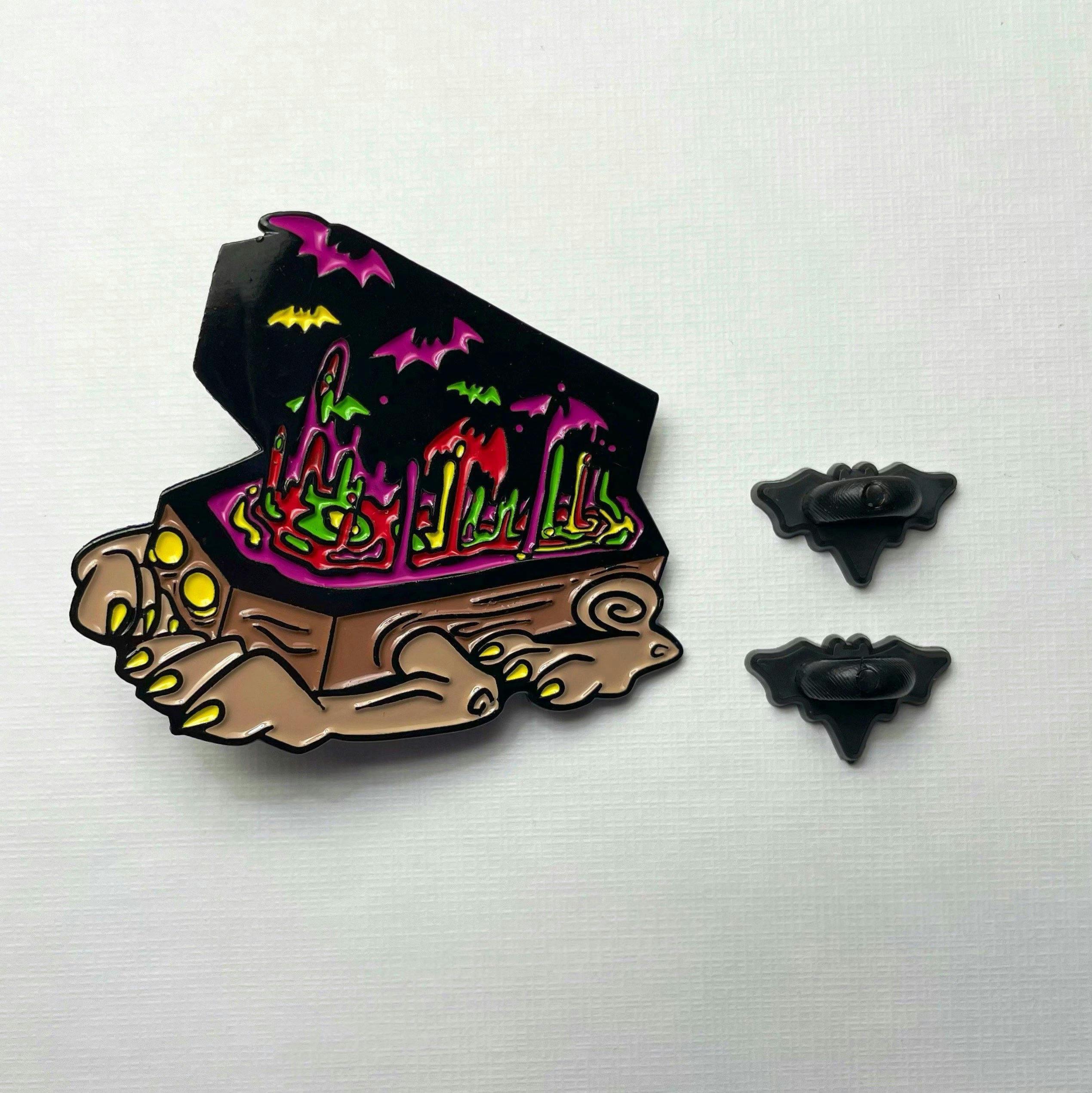 Terrashot with bats pin