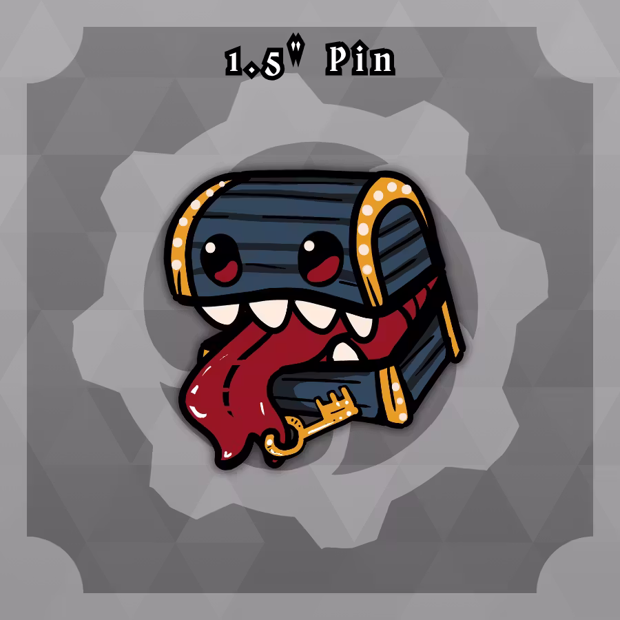 Dungeon Familiars: 1.5in Domestic Mimic Noble Pin