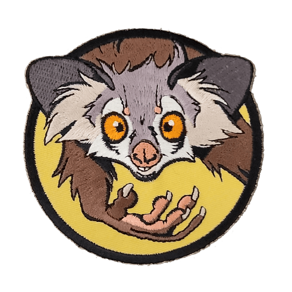 Embroidered patch Aye-aye