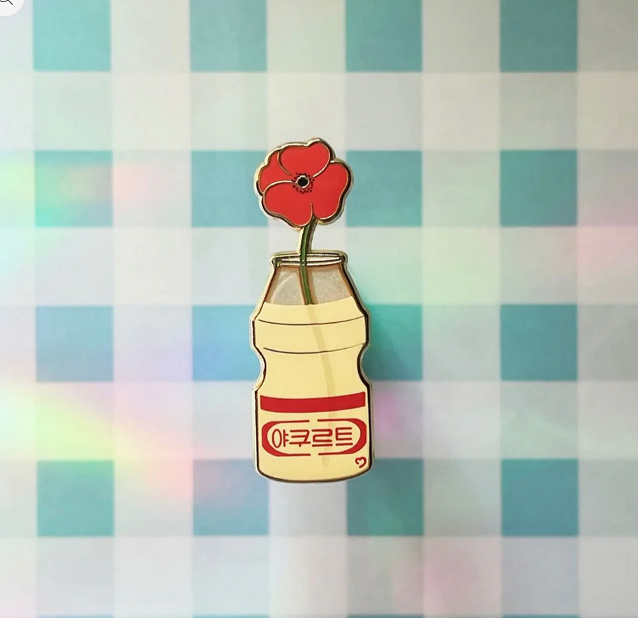 Digestive Poppy Pin