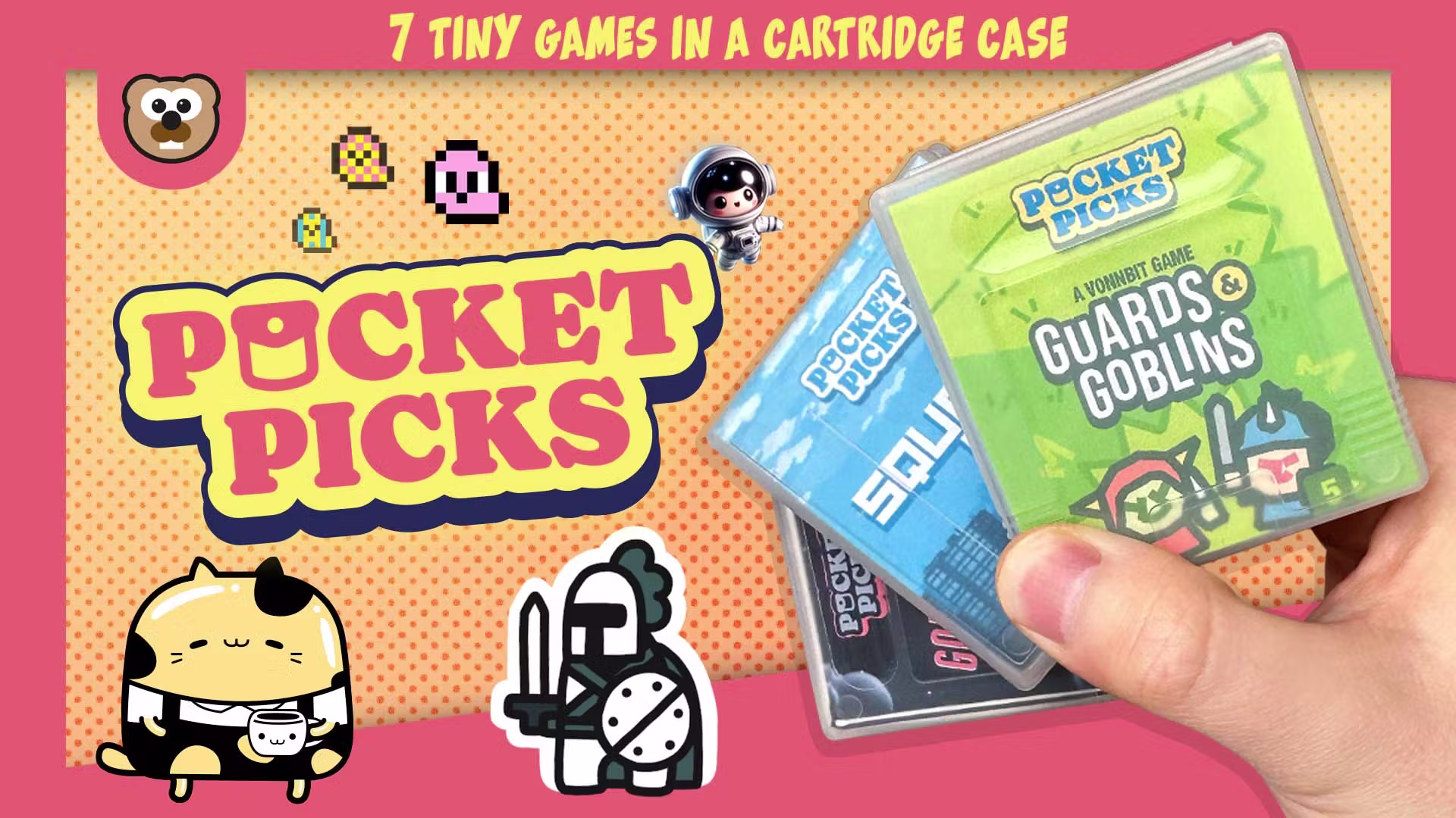 Pocket Picks - 2 Mini-Boardgames - Dungeon Dudes & Square City