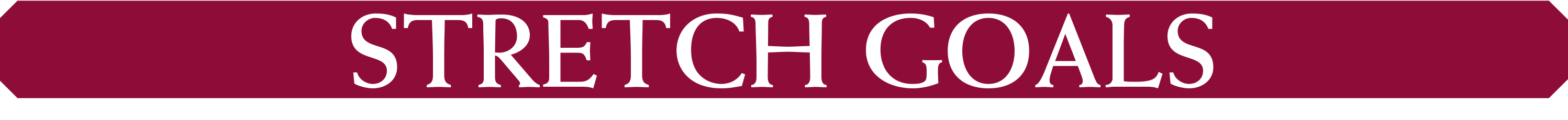 Header: Stretch goals.