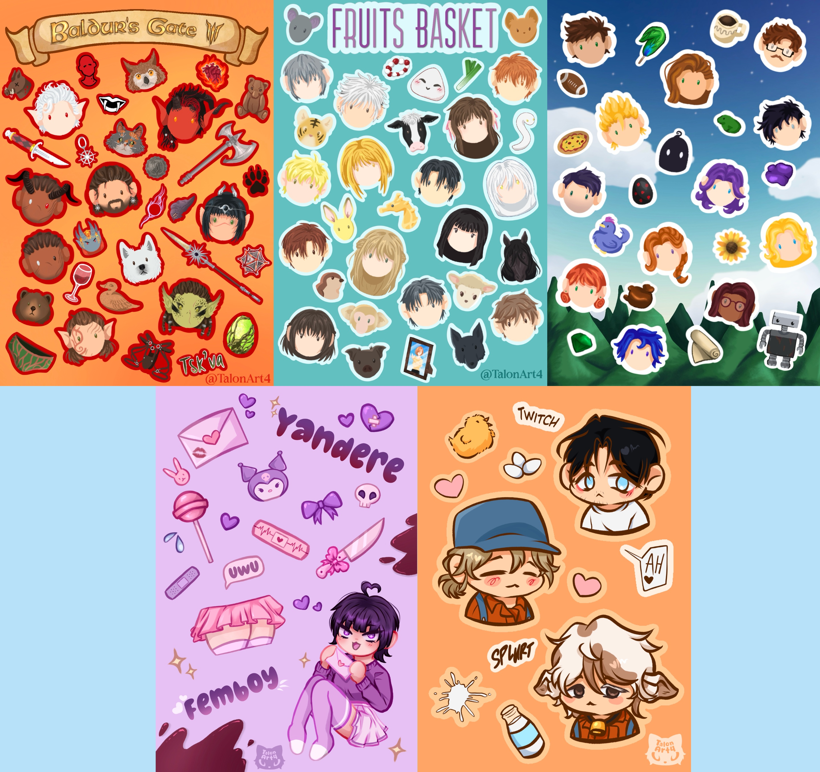 1 4x6 Sticker Sheet