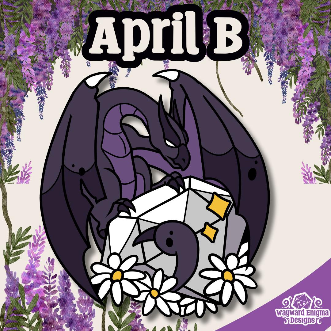 April B - Birthstone Beast Enamel Pin 