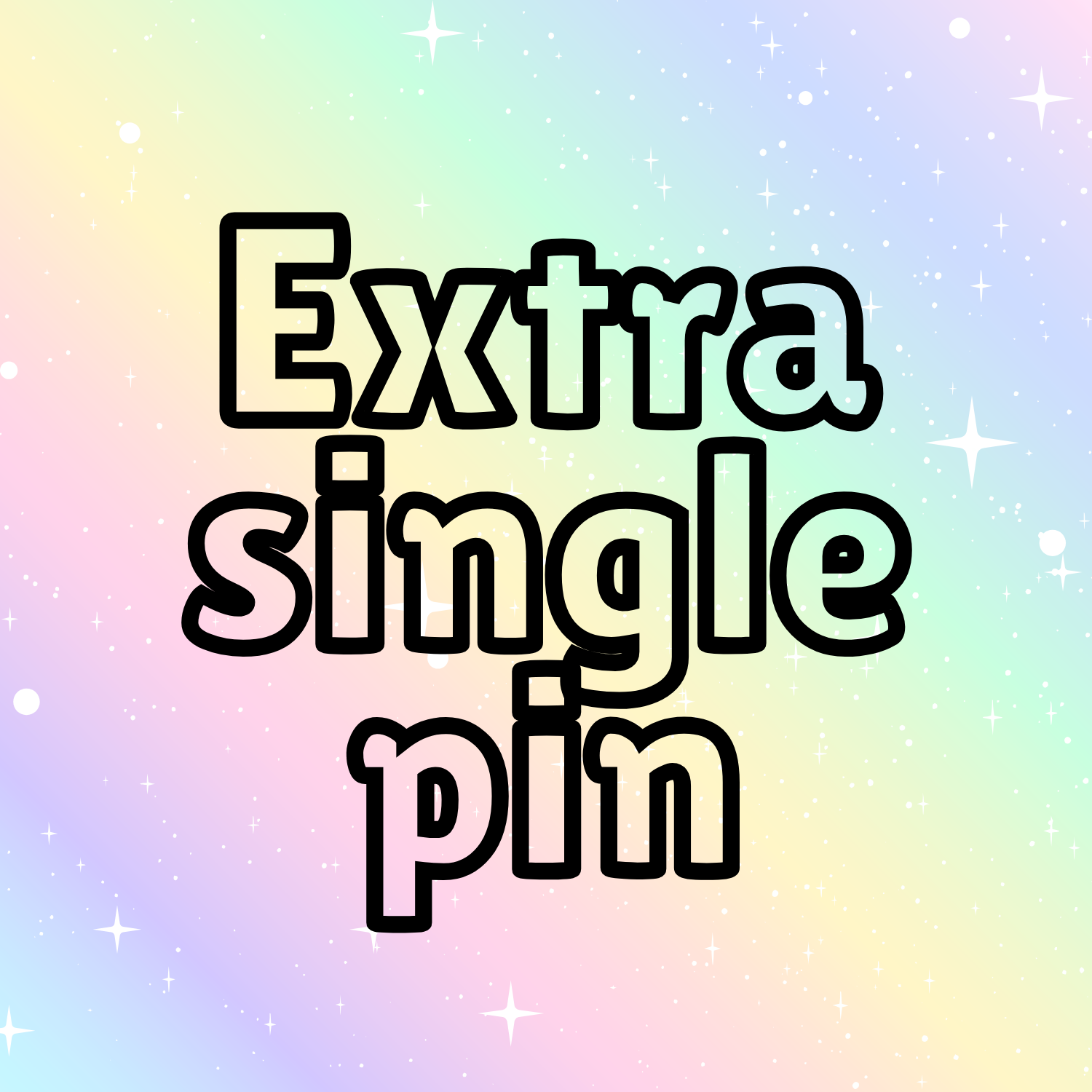 All-in & oops, all stars tier extra single pin