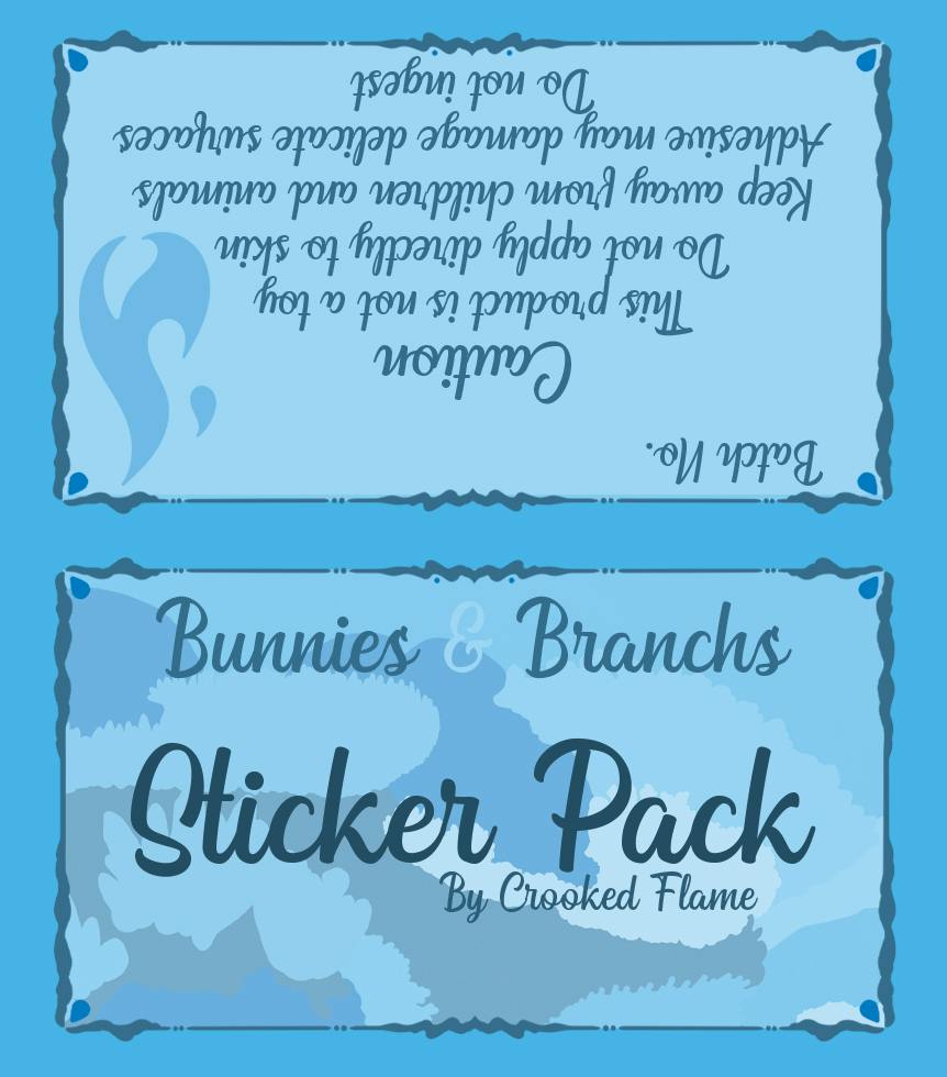 Bunnies and Branchs Sticker Pack	
