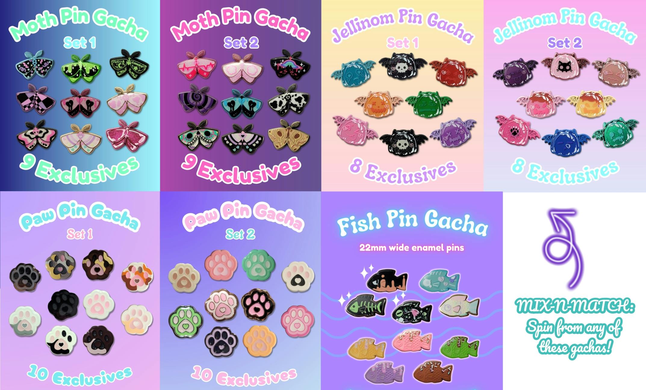 3 Spins ANY Mini Pin Gacha