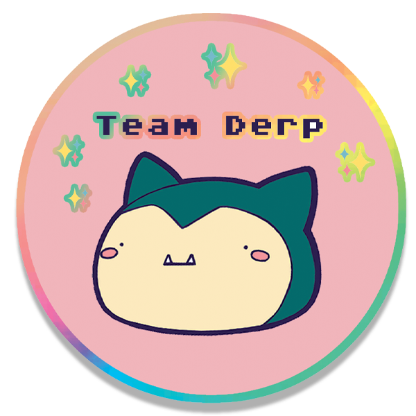 Team Derp holographic sticker✨