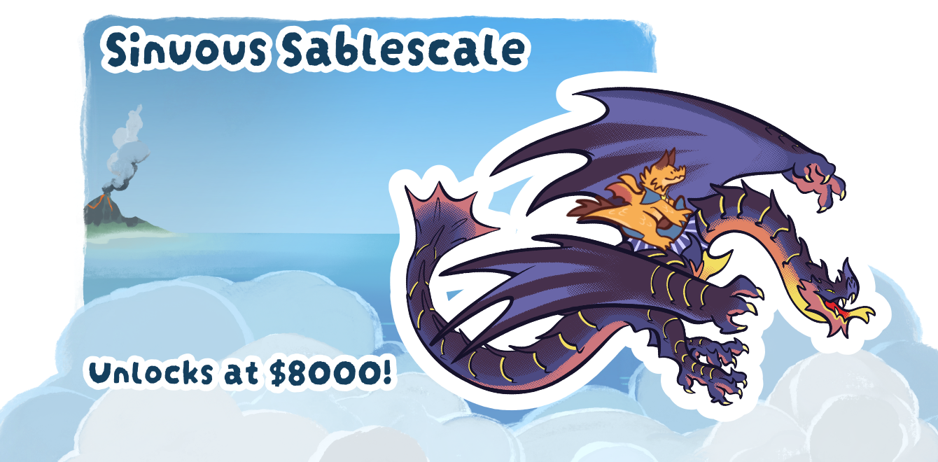 Discover the Sinuous Sablescale shrouded in volcanic smoke and ash!