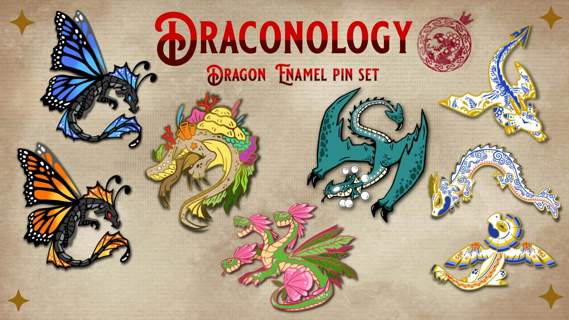Draconology | An Original Dragon Enamel Pin Set - BackerKit