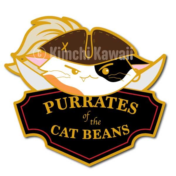 Purrates of the Cat Beans Pin