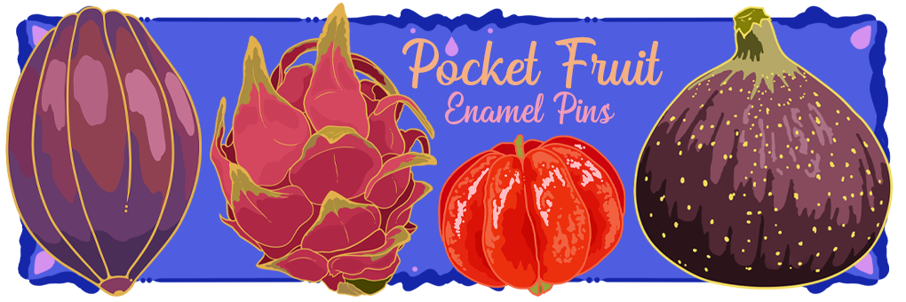 Pocket Fruit || Enamel Pin Collection