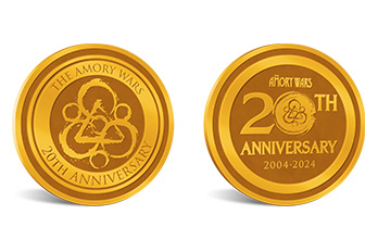 THE AMORY WARS 20th Anniversary Commemorative Challenge Coin