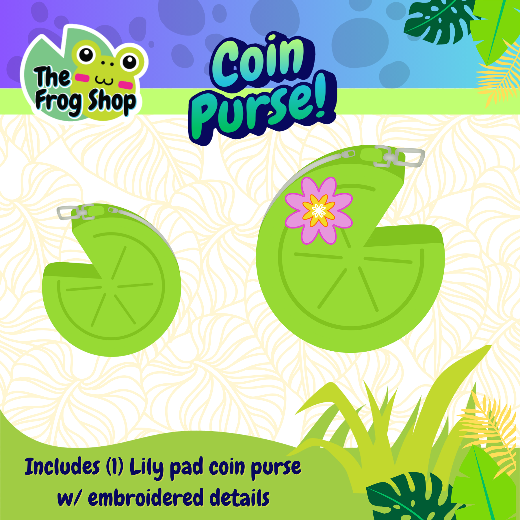 Lily Pad Coin Purse
