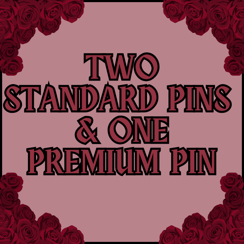 Two Standard Pins & One Premium Pin