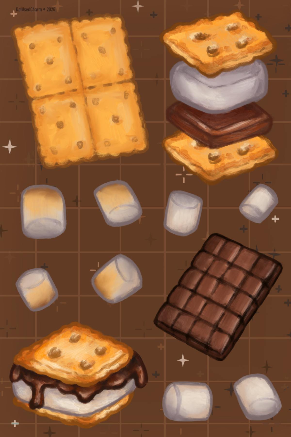 S’mores Sticker Sheet