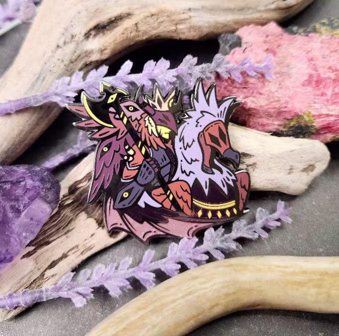 Murmur | 2.3 inch Demon Fallen Angel Enamel Pin
