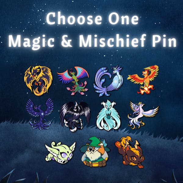 One Magic and Mischief Pin
