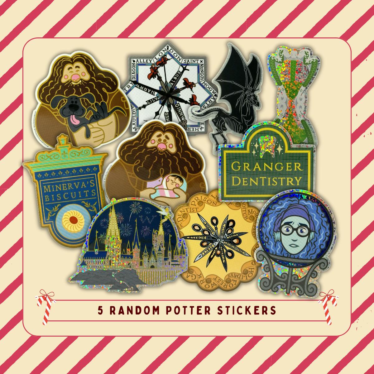 5 Random Potter Stickers