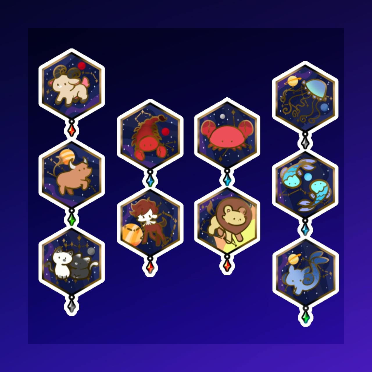 10 Constellation Pins