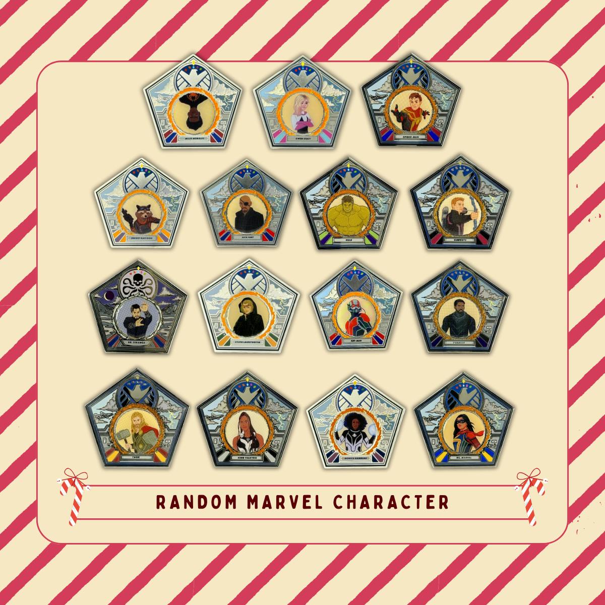 3 Random Assemble Character Pins