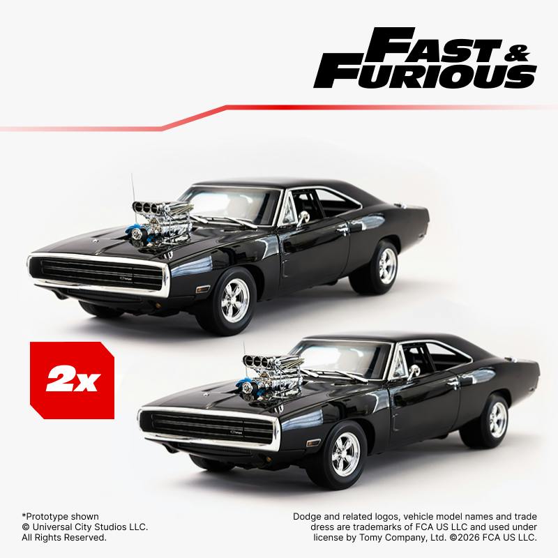 1:10 Dom's Charger Die-Cast Replica x2