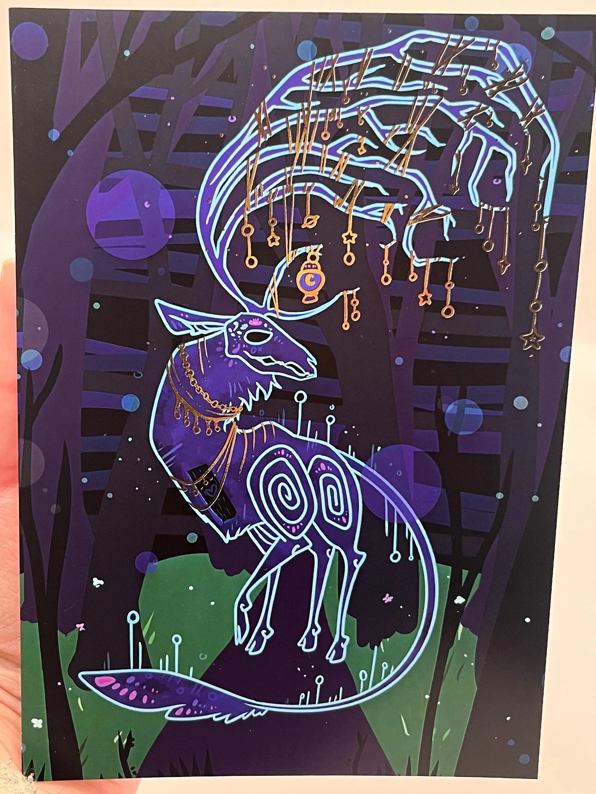 Crossroad Guardian foil art print