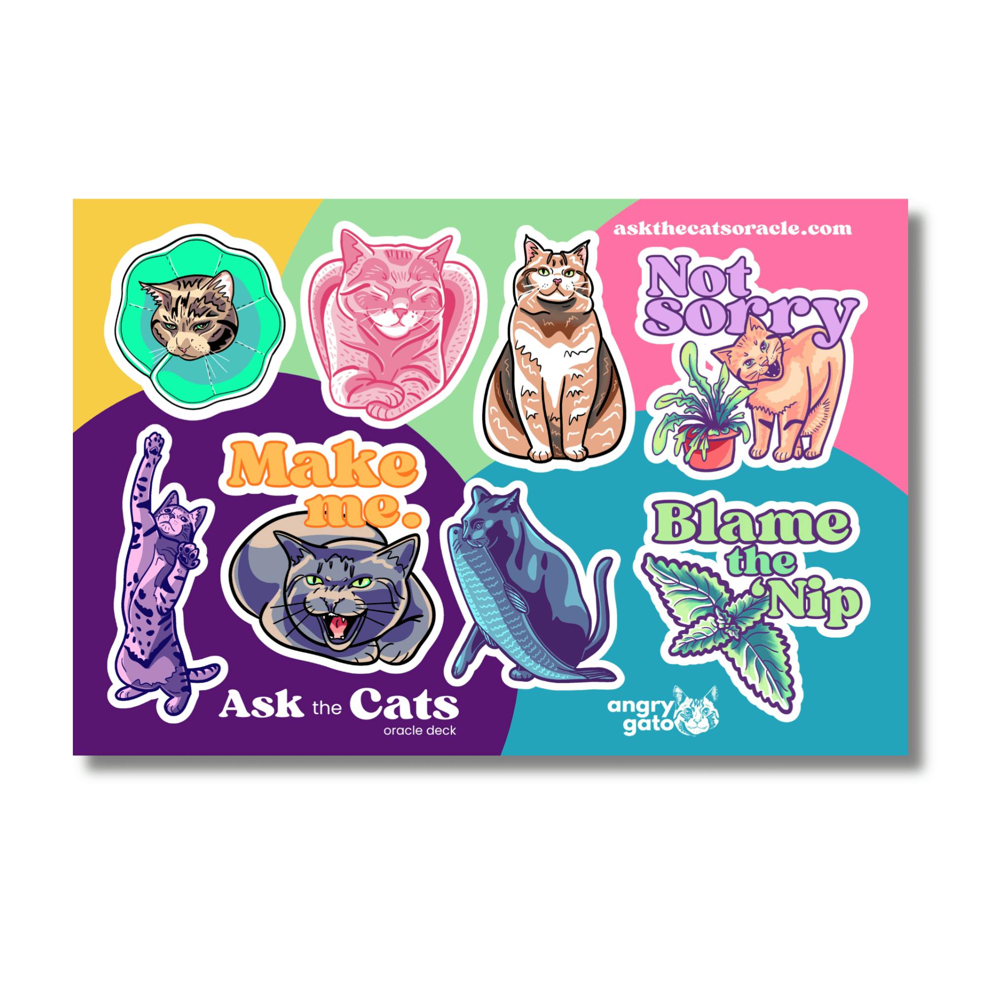 Ask the Cats Sticker Sheet