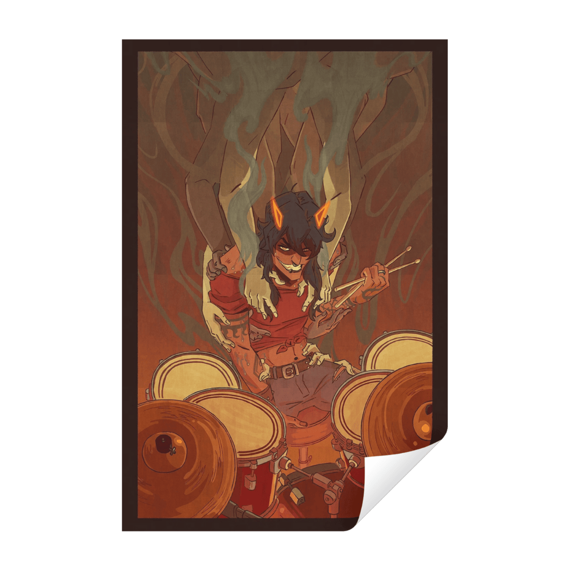 Demon Drummer Poster