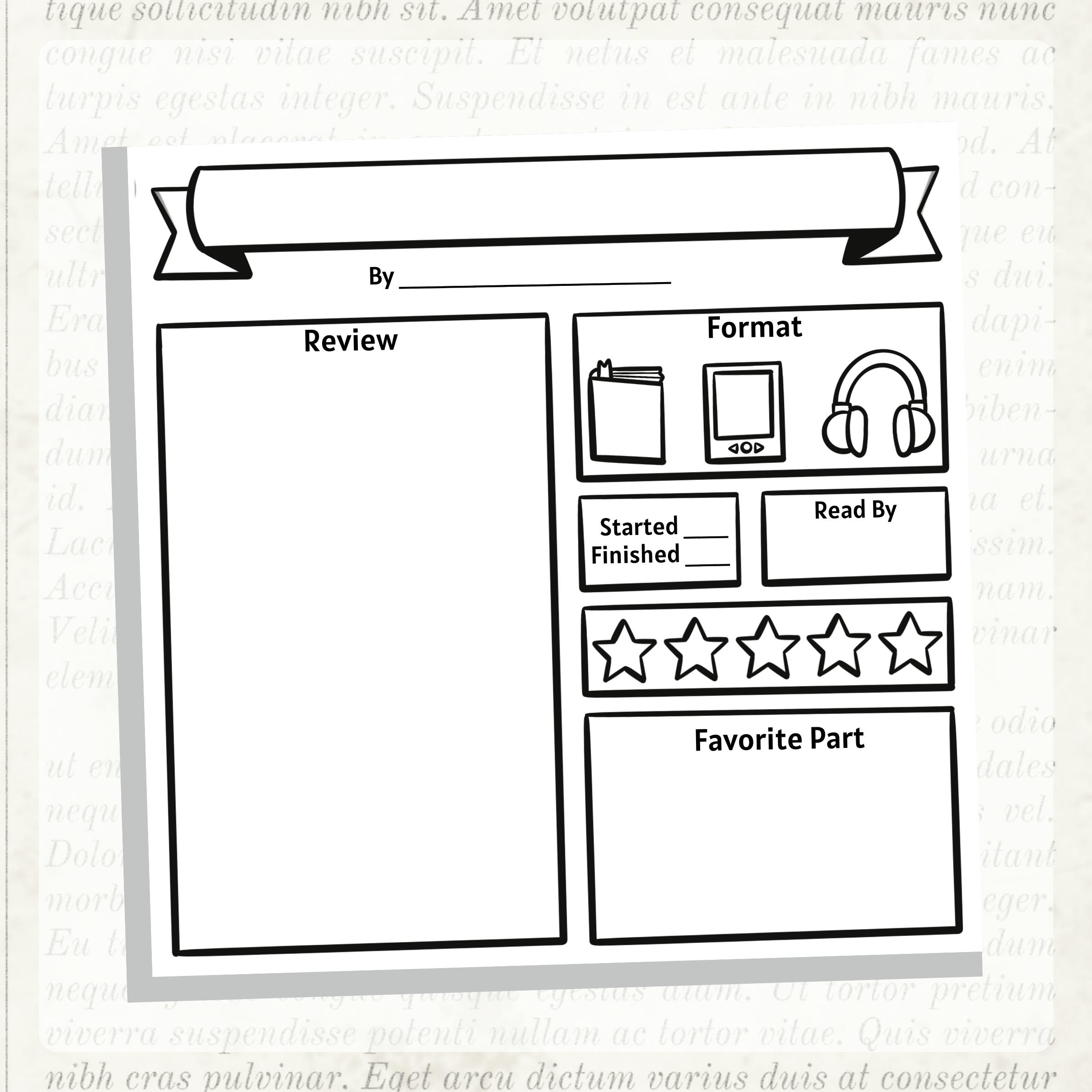 Book Review Post-It Notes