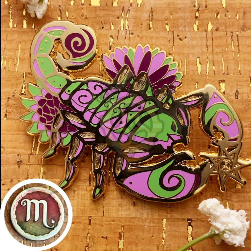 Celestial Coronation: Zodiac Oct Tourmaline Scorpio Set