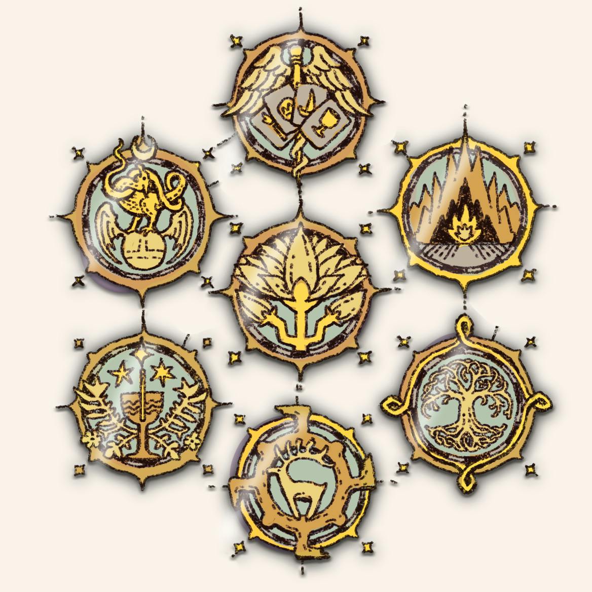 World map symbols