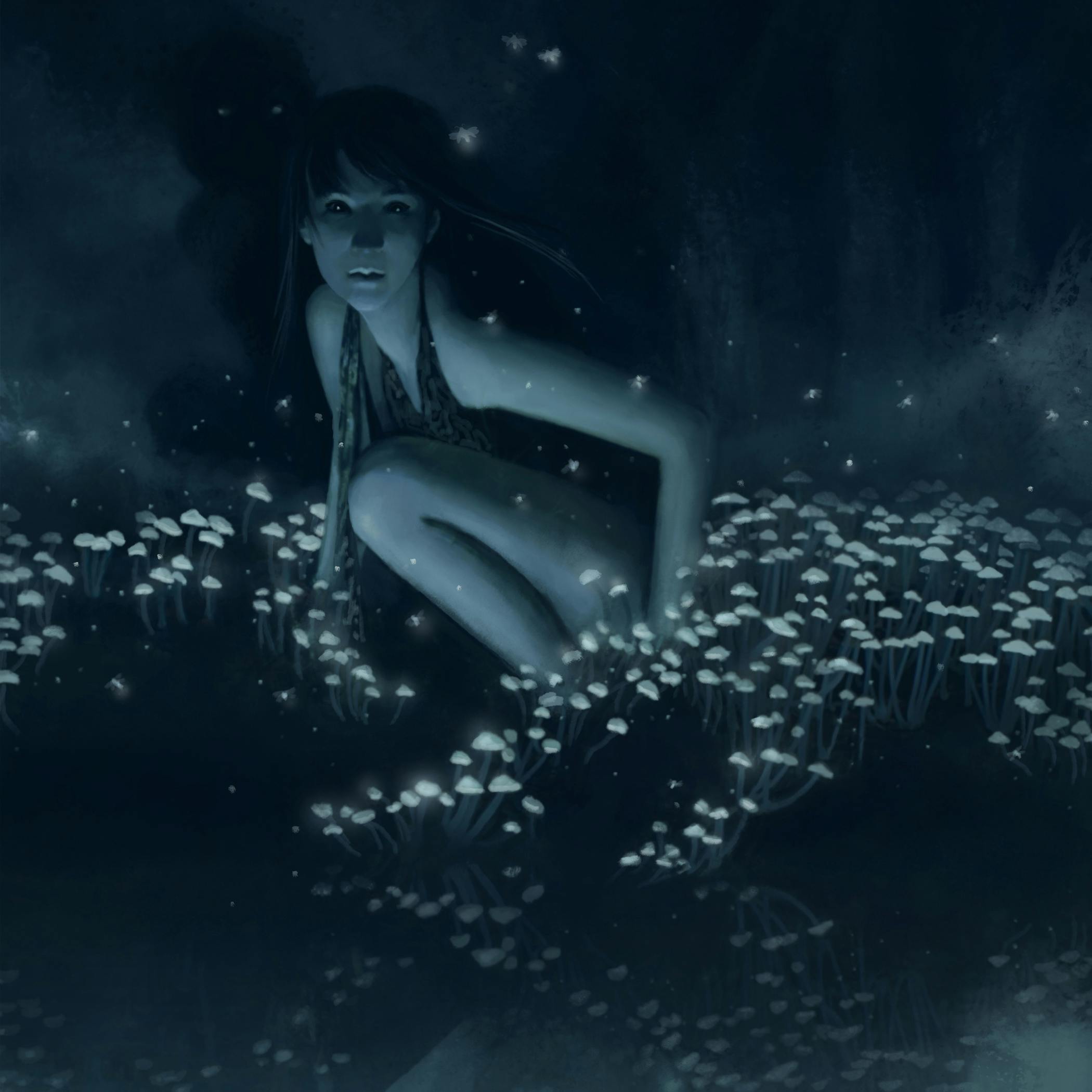 Abyss - with lightning bugs