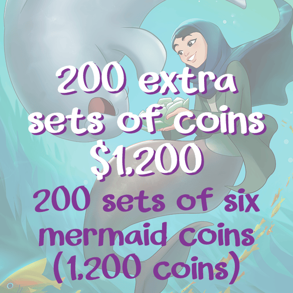 200 extra sets of Fish Out of Water coins