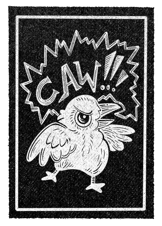 CAW! Card Patch
