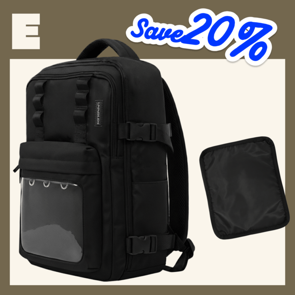 #E: 17" ITA Expandable Anti Theft Backpack (bag only)