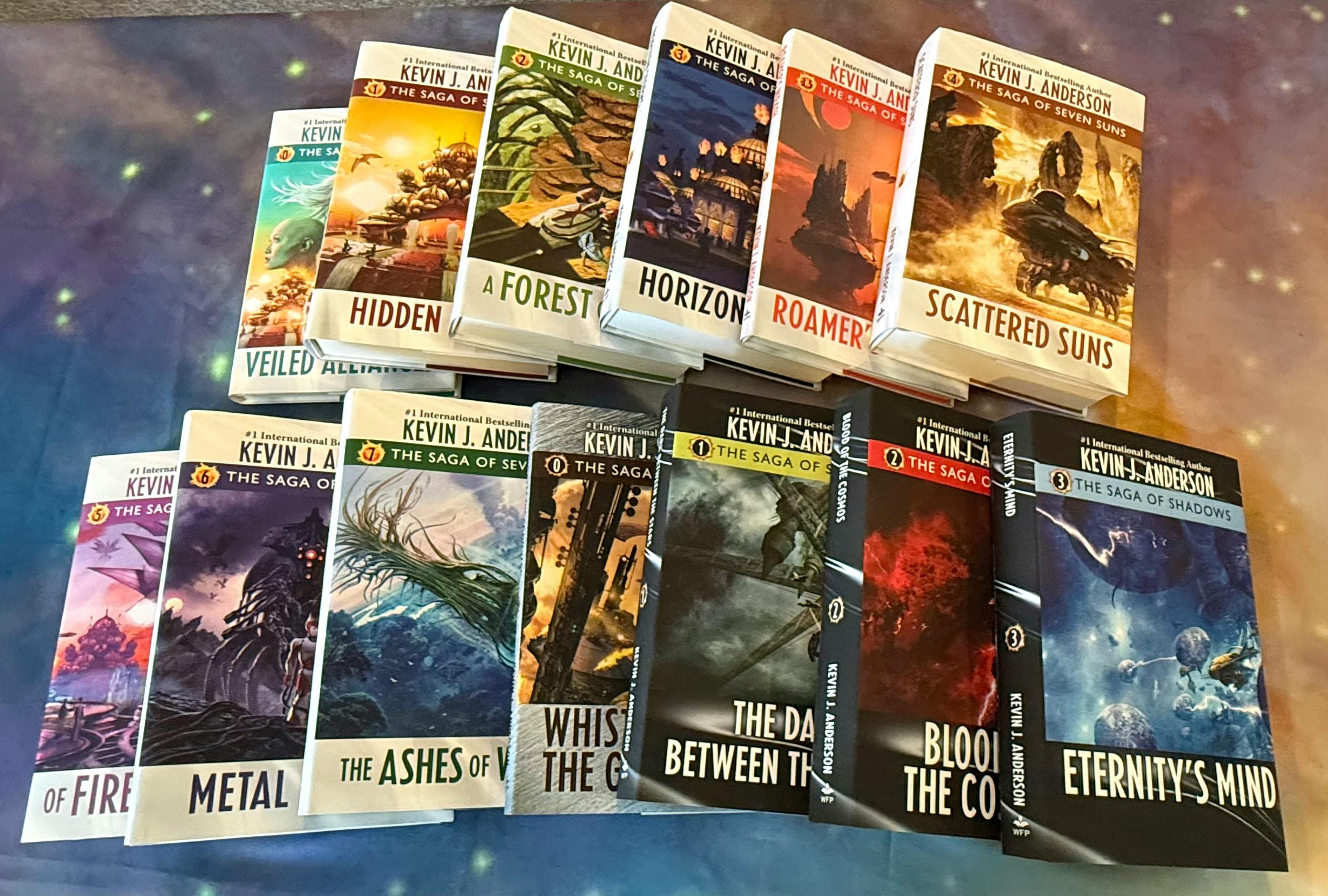 Complete Saga of Seven Suns—13 volume jacketed hardcover set
