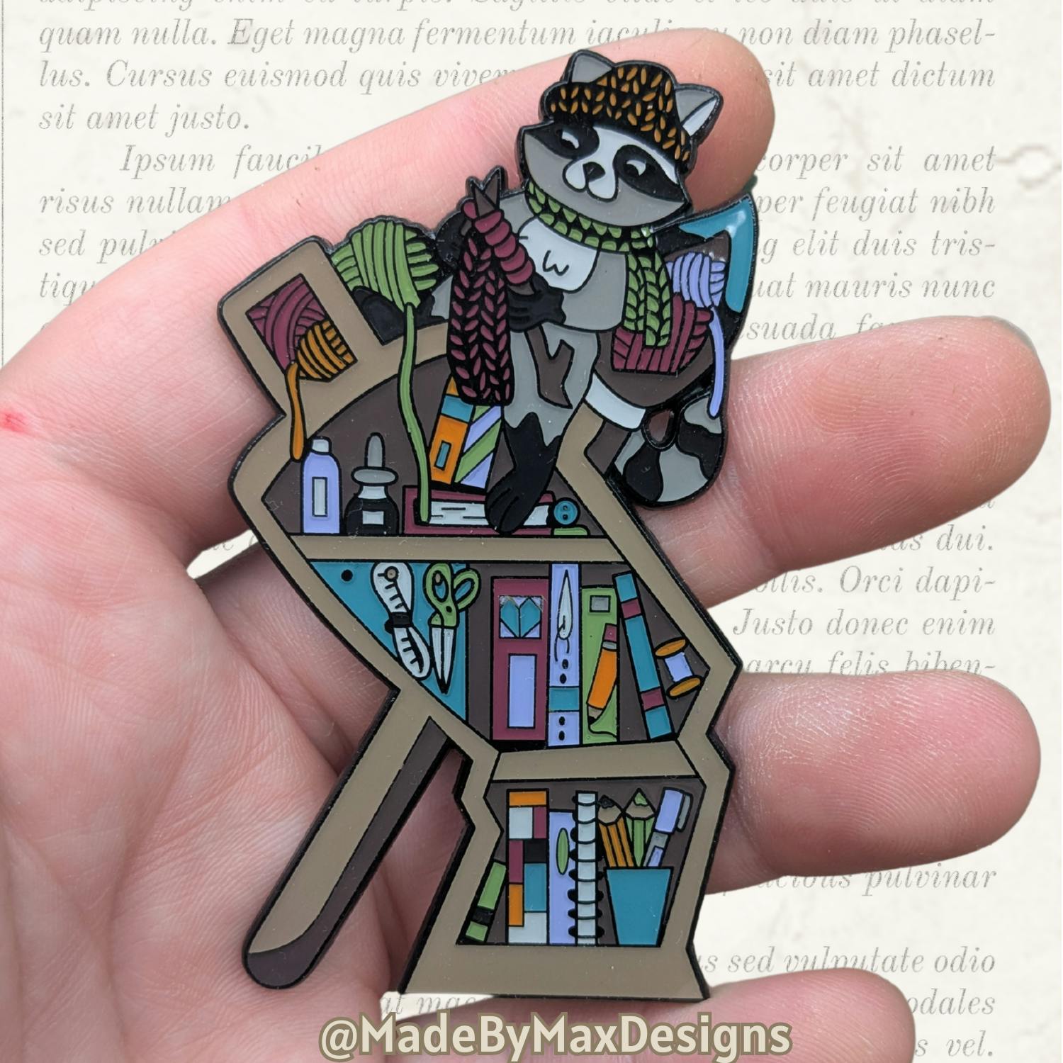 Arts and Crafts Bookcase Pin