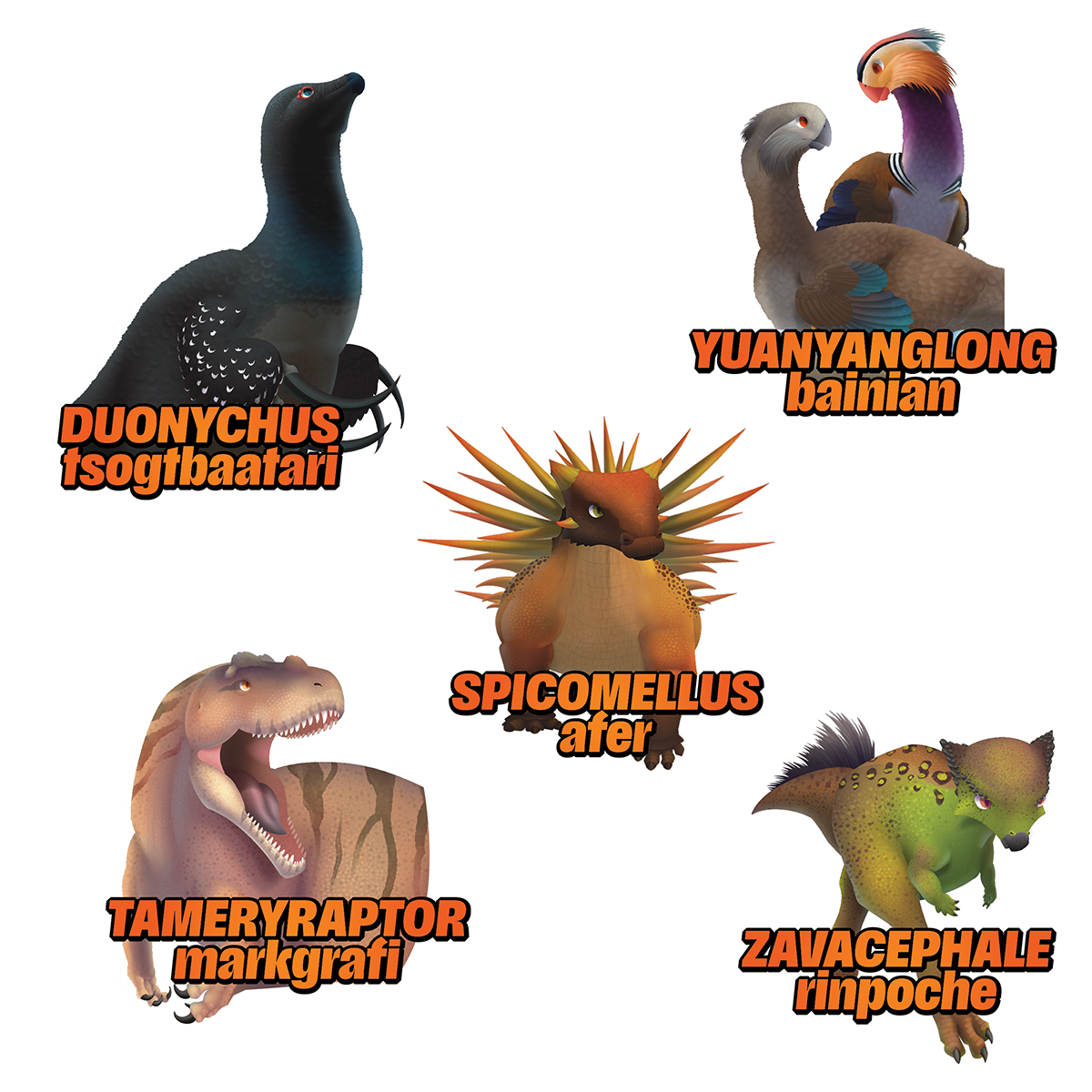 Dinosaur Rookies Magnet Set