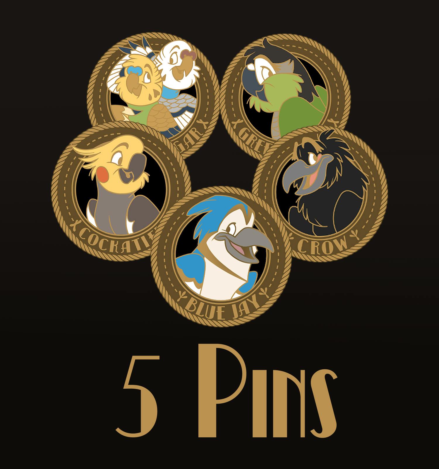 FIVE MORE PINS