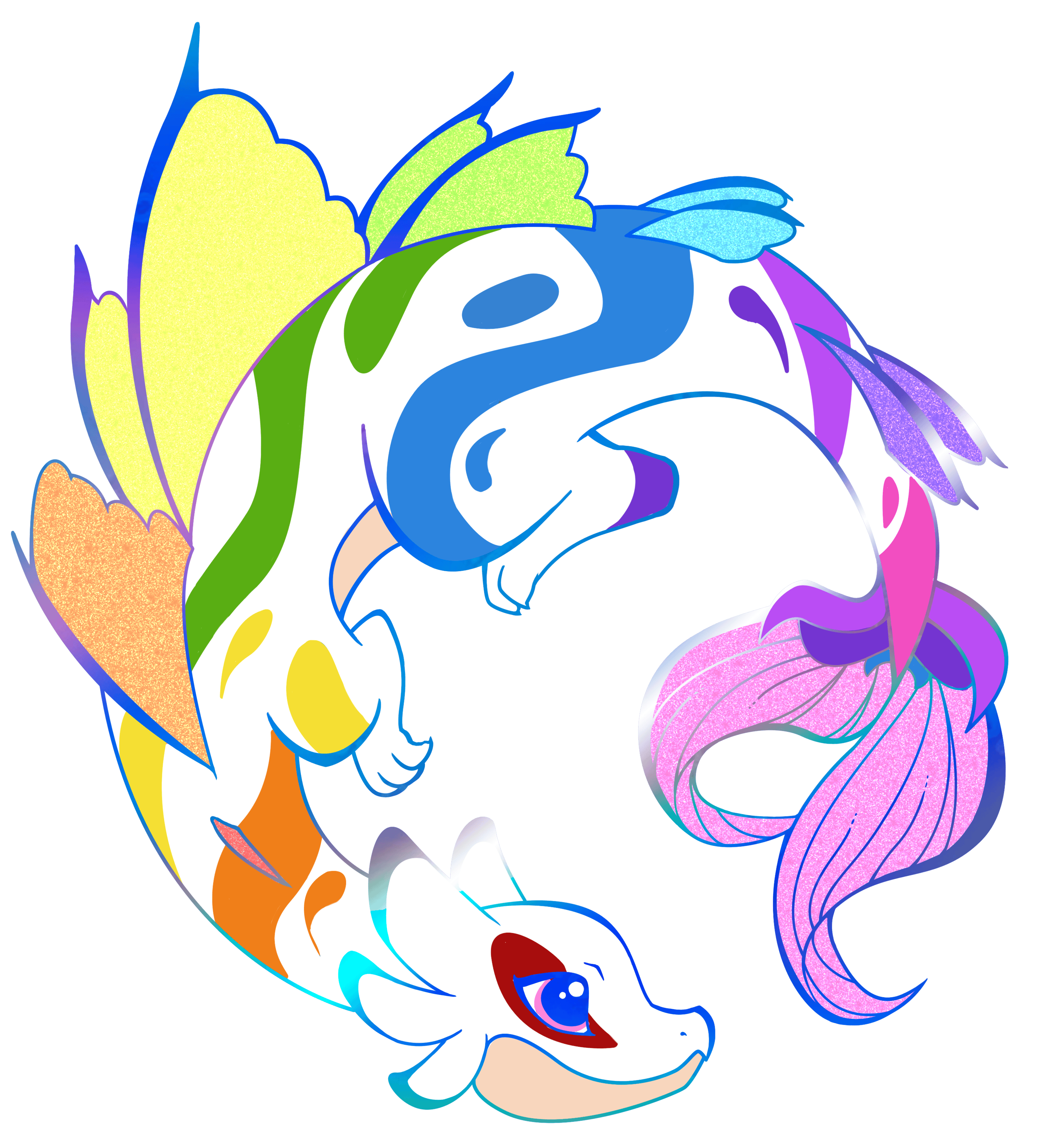 Rainbow Wispy Merfin