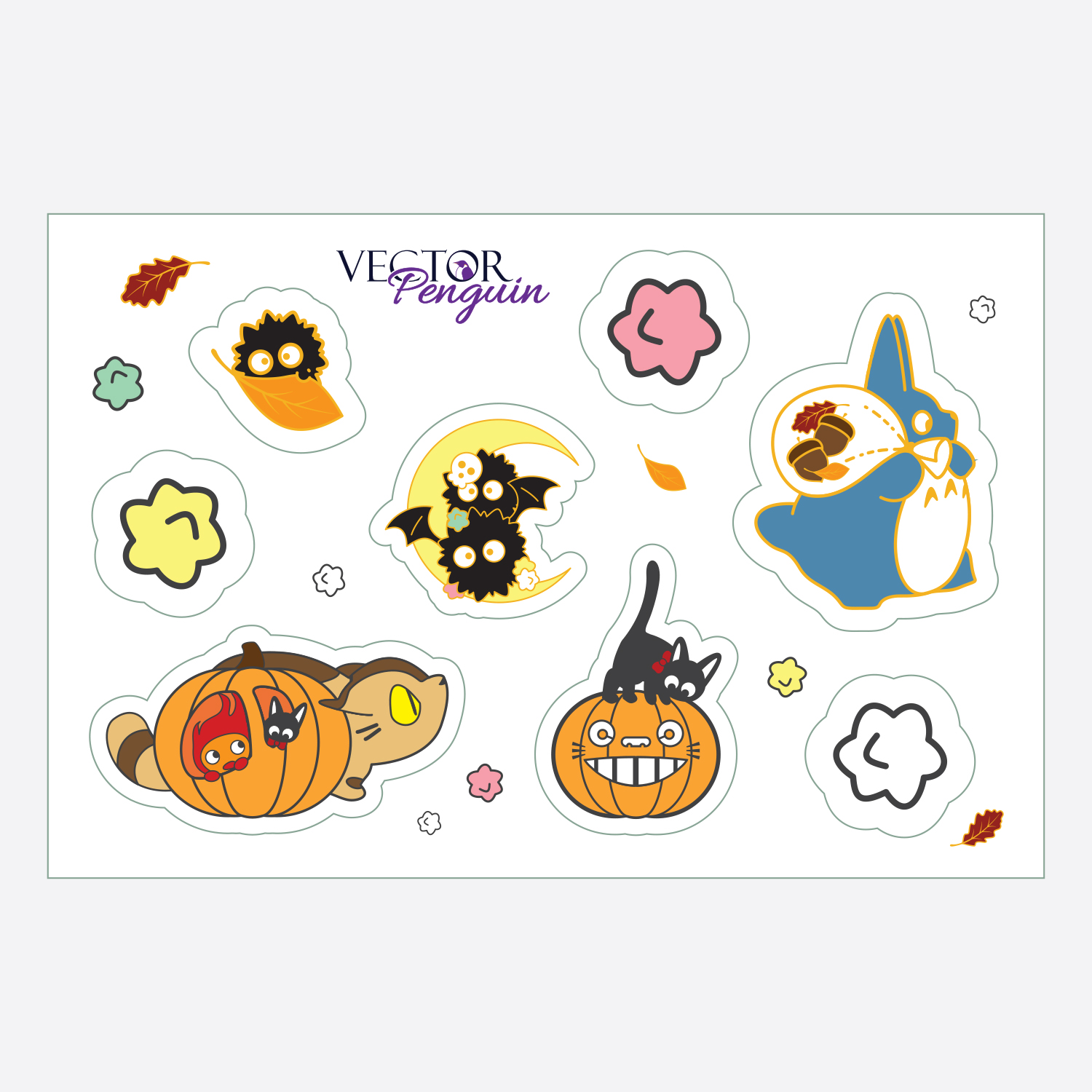Sticker Sheet - Ghib Fall 4x6