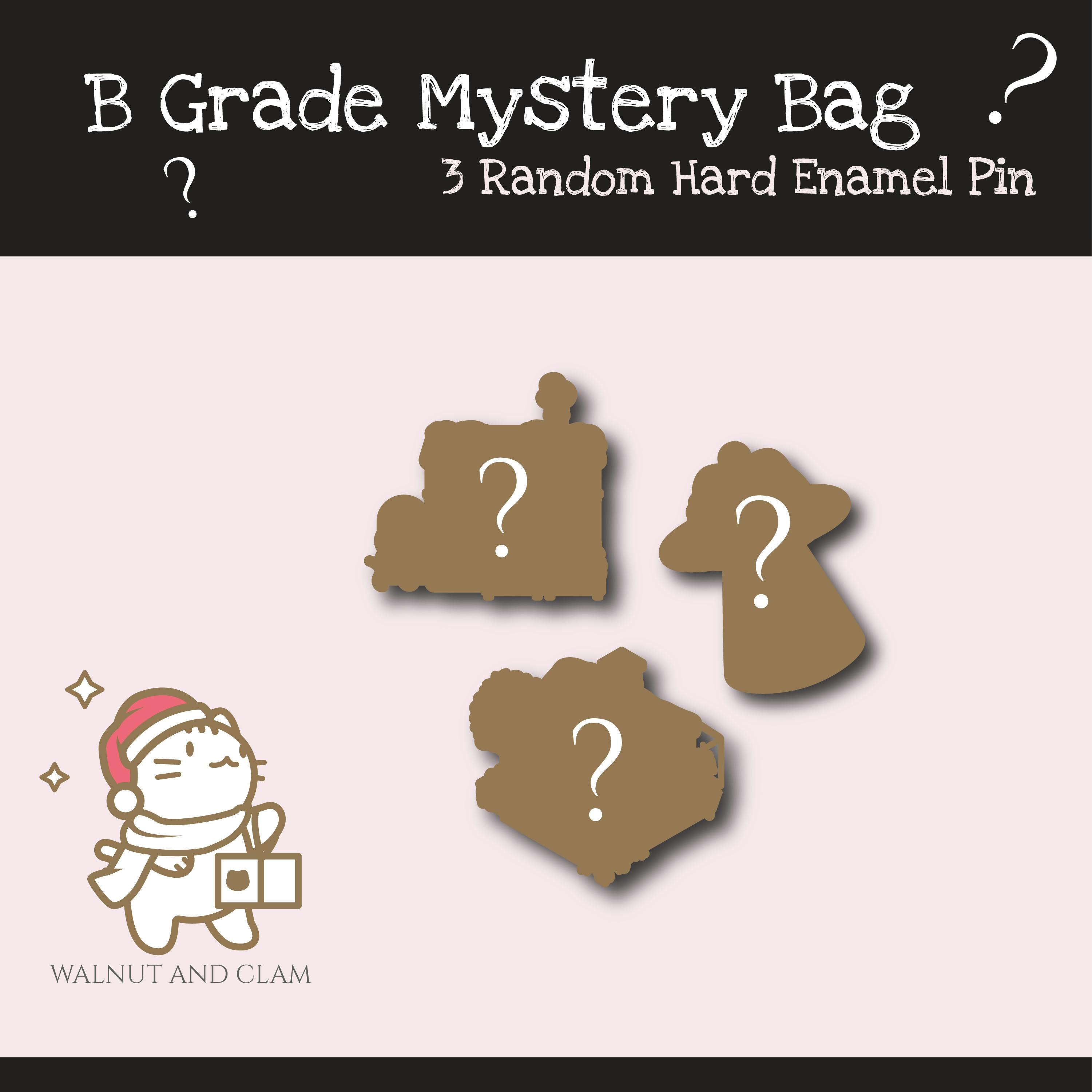 B Grade Hard Enamel Pin Mystery Bag
